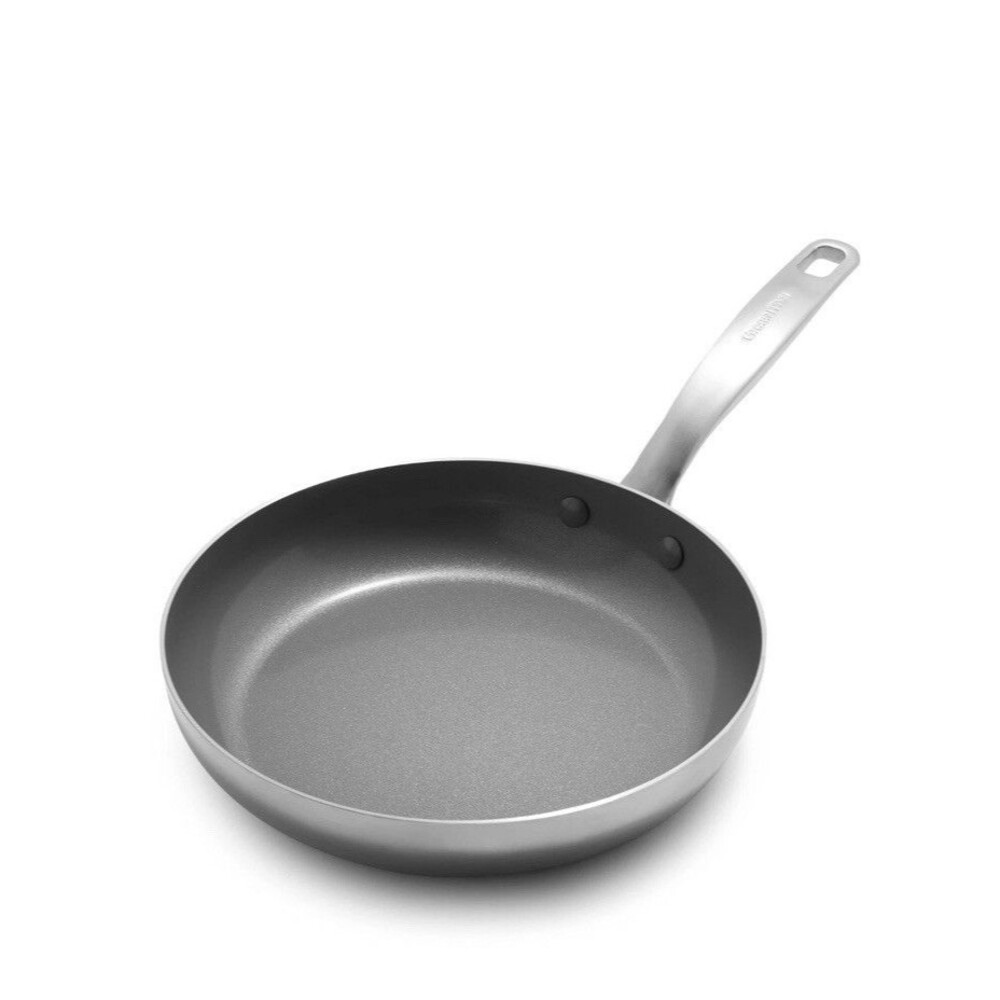 Chatham Tri-Ply Stainless Steel Healthy Ceramic Nonstick 9.5" Frying Pan Skil...